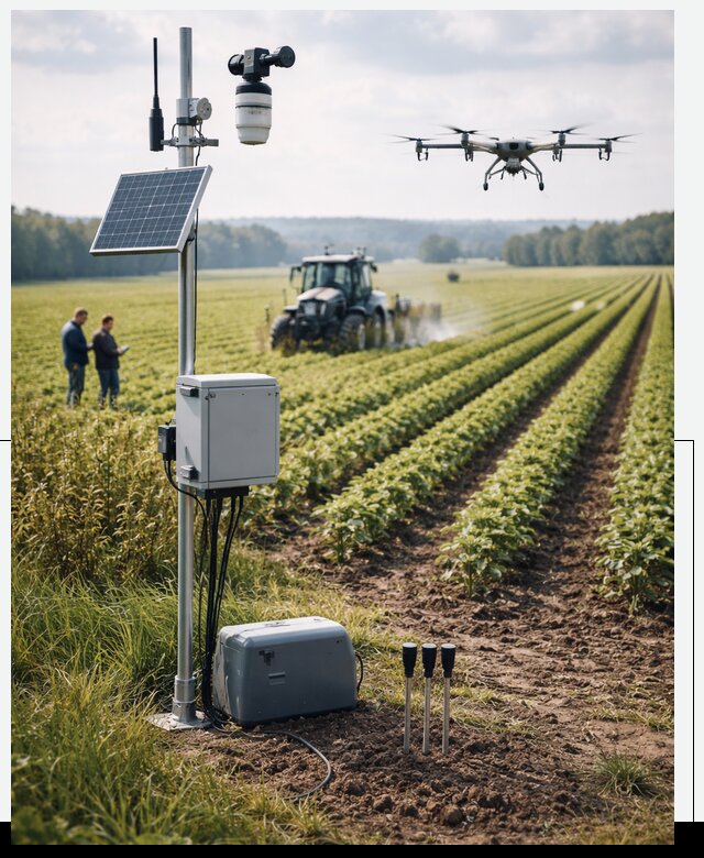 Разработка IoT мониторинга полей в Тынде от 8735 р. | АвикейТнд