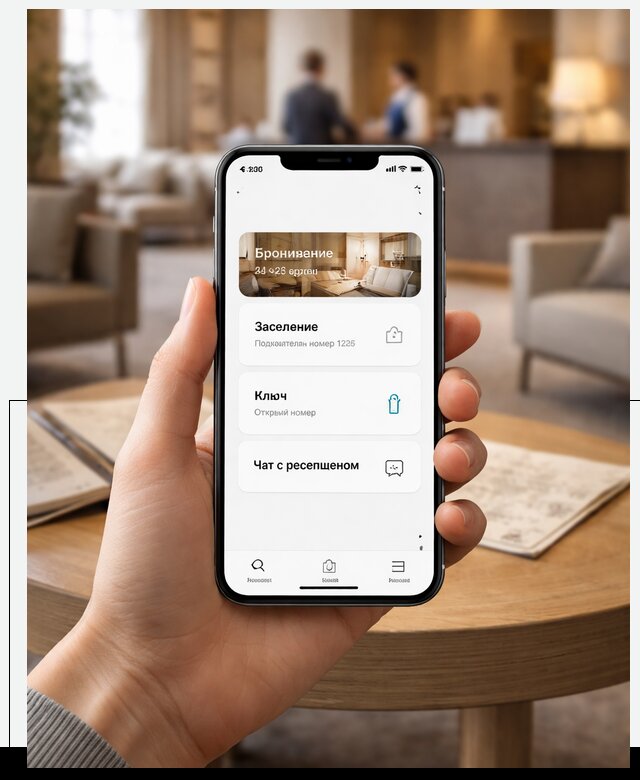 Мобильное приложение для гостей отеля в Тынде, управление сервисом